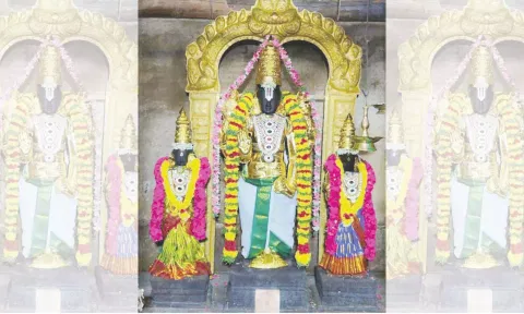 சிறப்பு அலங்காரத்தில் பெருமாள்
