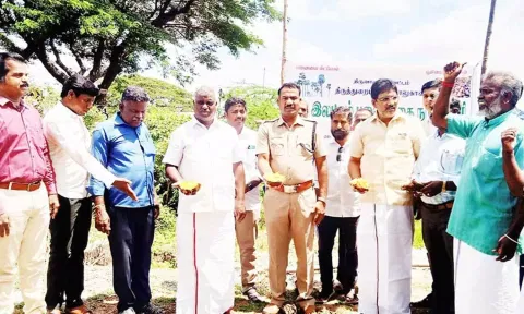 பனை விதைகள் நடும்பணி தொடக்கவிழா நடைபெற்றது.
