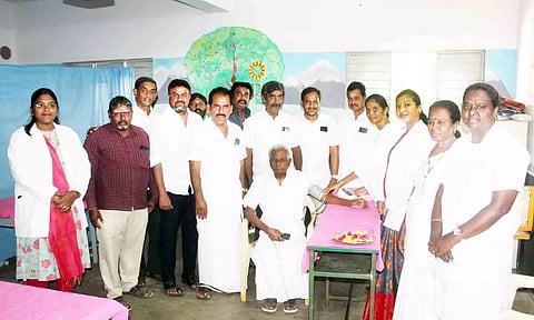 இலவச மருத்துவ முகாம் நடைபெற்ற காட்சி.&nbsp;