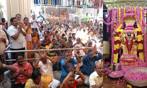 சிறப்பு அலங்காரத்தில் பைரவர்.