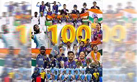 ஆசிய விளையாட்டு போட்டியில் இந்தியா 100 பதக்கங்கள் குவித்து வரலாற்று சாதனை - கபடியில் தங்கம் வென்று அசத்தல்