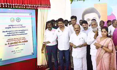 9 இடங்களில் 3,238 வீடுகள் அடங்கிய அடுக்குமாடி குடியிருப்புகள்- அமைச்சர் உதயநிதி அடிக்கல் நாட்டினார்