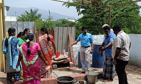 தொண்டாமுத்தூர் பேரூராட்சி பகுதியில் டெங்கு நோய் தடுப்பு பணி தீவிரம்
