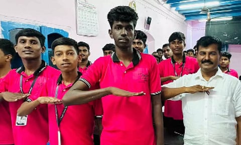 சட்ட விழிப்புணர்வு நிகழ்ச்சி நடைபெற்ற காட்சி.&nbsp;