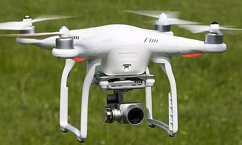 நாமக்கல் மாவட்டம் மோகனூர் காவிரி ஆற்றில் டிரோன் மூலம் அமலாக்கத் துறையினர் ஆய்வு