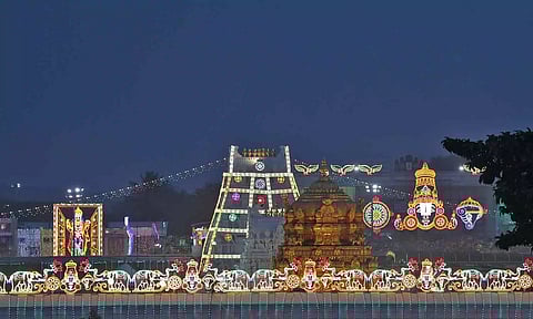 திருப்பதி ஏழுமலையான் கோவிலில் நவராத்திரி பிரமோற்சவ விழா தொடங்கியது