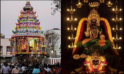 அம்மனின் சிலை உருவம்