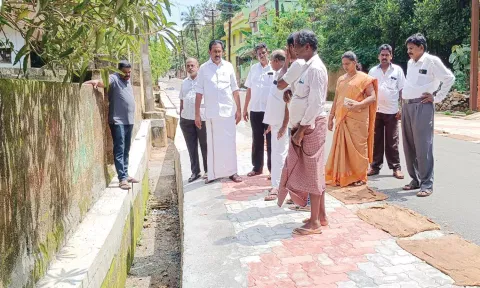 பாலூர்-மூசாரி இணைப்பு சாலை சீரமைப்பு பணி - ராஜேஷ்குமார் எம்.எல்.ஏ. ஆய்வு