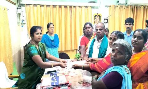 ஆரணி தாசில்தார் அலுவலகத்தை பொதுமக்கள் முற்றுகை