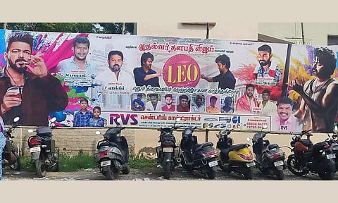'லியோ' படம் வெளியானது: விஜய்யை வருங்கால முதல்வரே என பேனர் வைத்ததால் பரபரப்பு