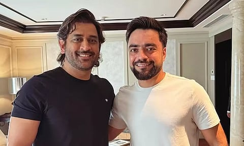 டோனியை சந்திப்பதில் எப்போதுமே மகிழ்ச்சி.. ரஷீத் கான் நெகிழ்ச்சி