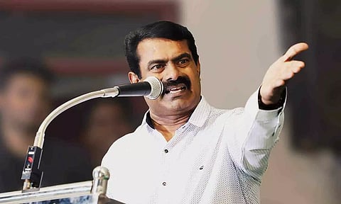 தமிழகத்திற்கு தண்ணீர் தராத நிலையில் I.N.D.I.A கூட்டணியில் இருந்து தி.மு.க வெளியேறி இருக்க வேண்டும்- சீமான்