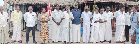 திருவாடானையில் அகில இந்திய விவசாய தொழிலாளர் சங்கம் சார்பில் மாநிலம் தழுவிய ஆர்ப்பாட்டம் நடைபெற்றது.
