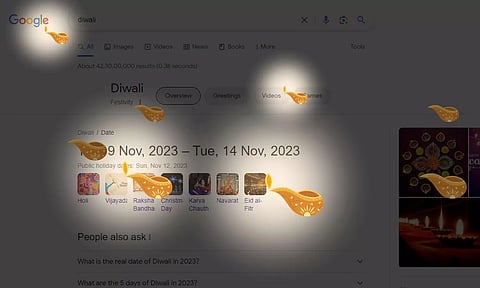 சர்ச் பாரில் க்யூட் கேம்.. கூகுளில் களைகட்டிய தீபாவளி..