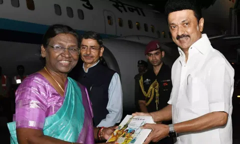 தமிழகம் வந்தடைந்தார் குடியரசுத் தலைவர் திரவுபதி முர்மு