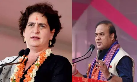 பிரியங்கா காந்தி, அசாம் முதல்வர் ஹிமாந்தா சர்மாவுக்கு தேர்தல் ஆணையம் நோட்டீஸ்