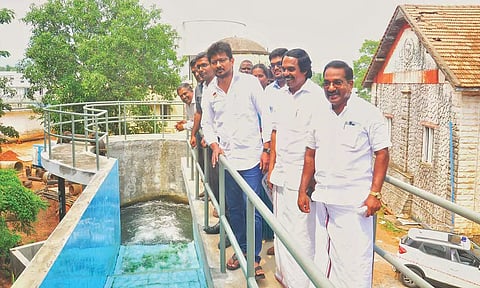 கிருஷ்ணன்கோவில் குடிநீர் சுத்திகரிப்பு நிலையத்தில் அமைச்சர் உதயநிதி ஸ்டாலின் ஆய்வு