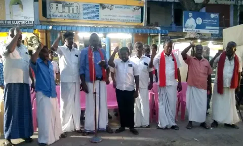 சிவகிரியில் இந்திய கம்யூனிஸ்ட் கண்டன ஆர்ப்பாட்டம்