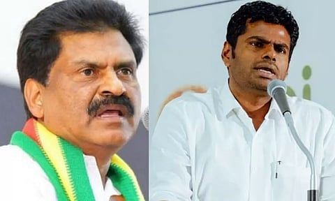 தொகுதி செயல்பாடுகளை பற்றி விமர்சனம் செய்த அண்ணாமலை நேருக்கு நேர் விவாதிக்க தயாரா? ஈஸ்வரன் சவால்