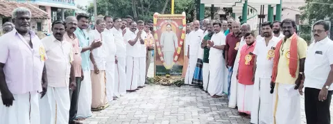 போடிநாயக்கன்பட்டியில் தேவர் ஜெயந்தி குருபூஜை நடந்தது.
