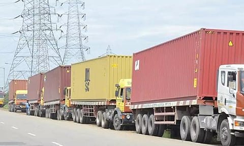 சென்னைக்குள் வர கண்டெய்னர் லாரிகளுக்கு 3 நாட்கள் தடை