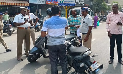 சென்னையில் வேக வரம்பை மீறி செல்லும் வாகனங்களுக்கு அபராதம் அறிவிப்பு