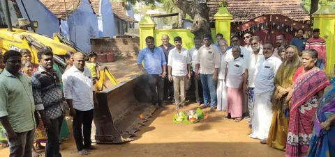 உடன்குடி பேரூராட்சியில்  ரூ.26 லட்சத்தில் புதிய சாலை பணி தொடக்கம்