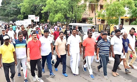 நடப்போம் நலம் பெறுவோம் நிகழ்ச்சி நடைபெற்றபோது எடுத்த படம்.