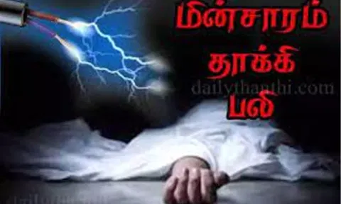 மின்சாரம் தாக்கி இளம் பெண் சாவு