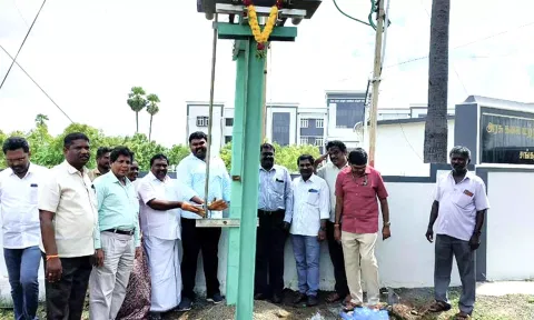 சங்கரன்கோவிலில் அரசு கலைக்கல்லூரியில் புதிய மின் மாற்றி-ராஜா எம்.எல்.ஏ. தொடங்கி வைத்தார்