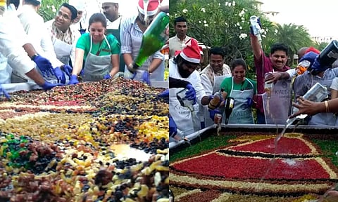 மாமல்லபுரம் நட்சத்திர ஹோட்டலில் 240கிலோ "கிறிஸ்துமஸ் கேக் மிக்ஸிங்"