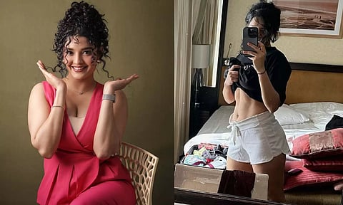 சிக்ஸ் பேக்ஸ் முயற்சியில் ரித்திகா.. வைரலாகும் புகைப்படம்