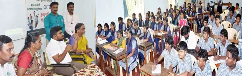 விருதுநகரில் பயிற்சி முகாமை கலெக்டர் ஜெயசீலன் தொடங்கி வைத்து மாணவர்களிடம் உரையாற்றிய போது எடுத்தபடம்.
