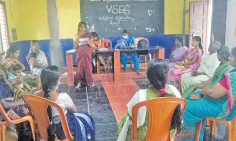 வாக்காளர் விழிப்புணர்வு நிகழ்ச்சி நடந்தது.
