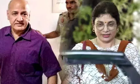 உடல்நலம் பாதிக்கப்பட்ட மனைவியை சந்தித்த மணிஷ் சிசோடியா