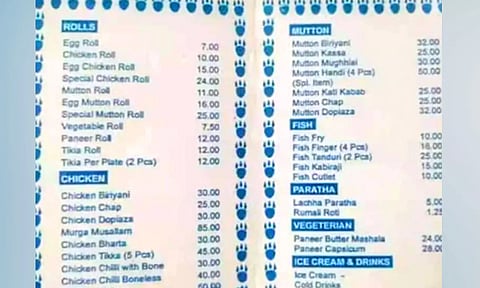 சிக்கன் பிரியாணி ரூ.30: இணையத்தில் வைரலான  2001-ம் ஆண்டு 'மெனு கார்டு'