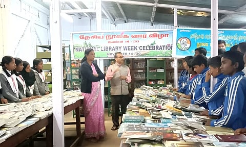 அருவங்காடு கிளை நூலகத்தில் தேசிய நூலக வார விழா