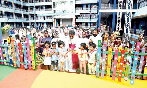 நாகர்கோவில் அல்போன்சா மெட்ரிக் பள்ளியில் மழலையர் பள்ளி புதிய கட்டிட திறப்பு விழா