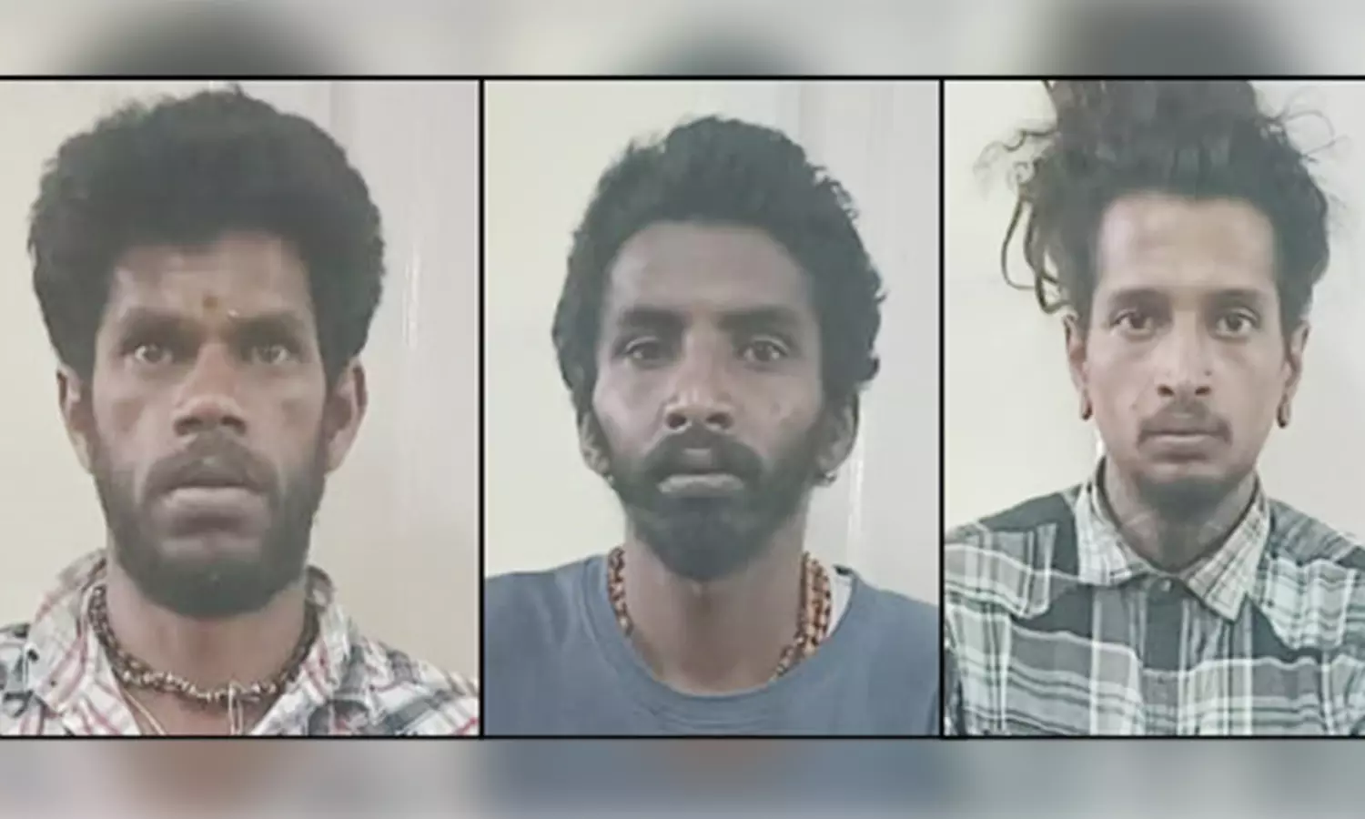 போதை காளான் விற்ற சந்தோஷ், ராஜபாண்டி மற்றும் அகஸ்டின்.