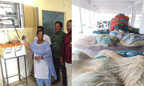 கிழக்கு கடற்கரை சாலை மீனவ கிராமங்களில் புயல் எச்சரிக்கை- கருவிகள் ஆய்வு