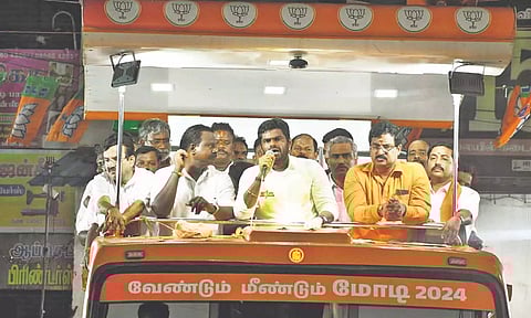 தமிழ் கலாச்சாரத்தை உலகமெங்கும் பரப்பினார்: 3-வது முறையாக மோடி பிரதமராவது உறுதி- அண்ணாமலை