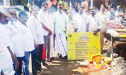 வந்தவாசி பஜார் வீதியில் புதிதாக தார் சாலை