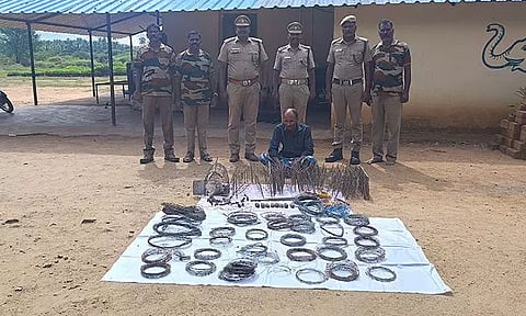 வன விலங்குகளை வேட்டையாடியவர் சிறையில் அடைப்பு