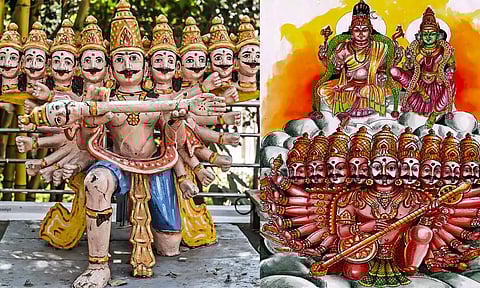 ராவணனுடன் கூடிய திருக்கயிலாய வாகனம்