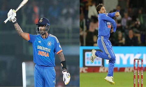 கடைசி டி20-யில் வெற்றி பெற்று தொடரை சமன் செய்தது இந்தியா: SKY சதம், குல்தீப் 5 விக்கெட் வீழ்த்தினார்