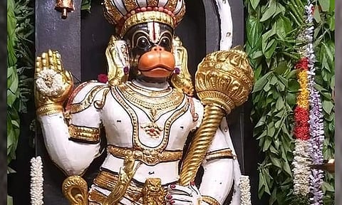 ஆஞ்சநேயர் வால் வழிபாட்டு செயல்முறை