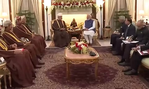 இந்தியா வந்துள்ள ஓமன் சுல்தான் ஹைதம் பின் தாரிக் உடன் பிரதமர் மோடி பேச்சுவார்த்தை