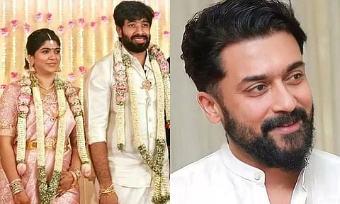 இயக்குனர் ஆதிக்-ஐஸ்வர்யா தம்பதியை நேரில் சந்தித்து வாழ்த்திய சூர்யா.. வைரலாகும் புகைப்படம்