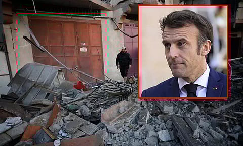 பயங்கரவாதத்தை எதிர்த்து போரிடுவது காசாவை தரைமட்டமாக்குவது என்று பொருள் அல்ல... மேக்ரான்