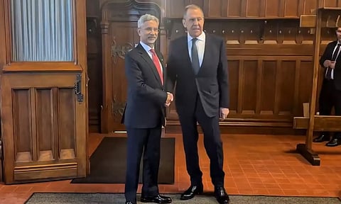 ரஷிய வெளியுறவுத்துறை மந்திரியுடன் ஜெய்சங்கர் சந்திப்பு